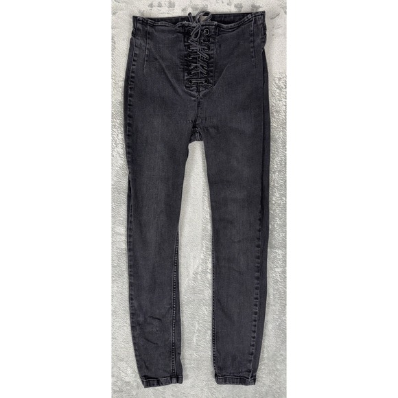 Free People Denim - Free People Womens Jeans Size 26 High Waist Lace Up Front Skinny 61855-16515125